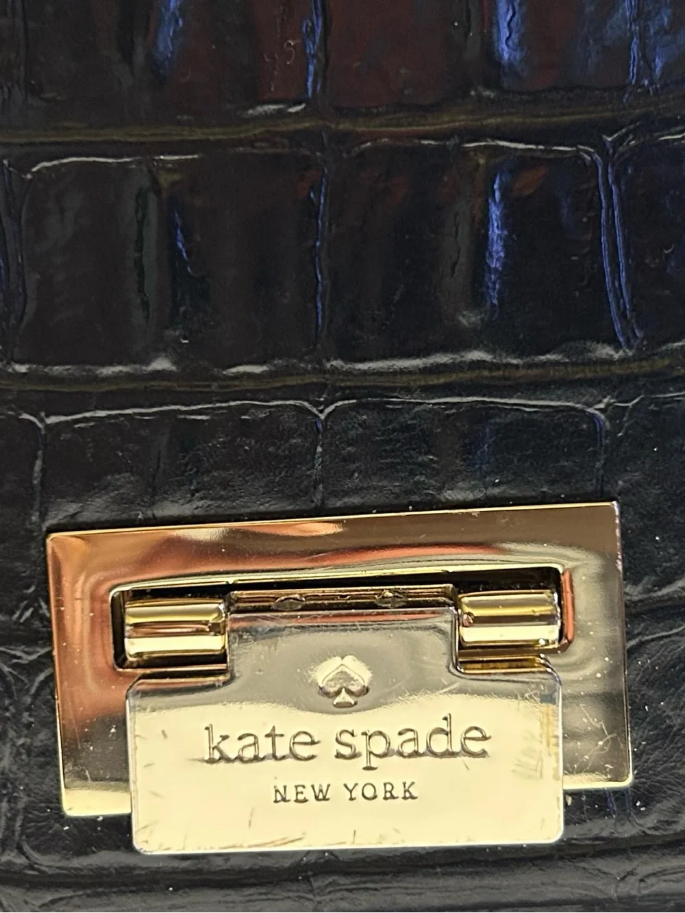 Kate Spade New York Rialto Place Sally Crocodile-Embossed Leather Crossbody Bag